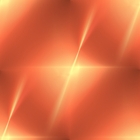 Fractal with vibrant orange color in the shape of a star の写真素材