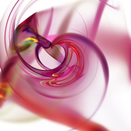 Abstract fractal on black background with vibrant colors の写真素材