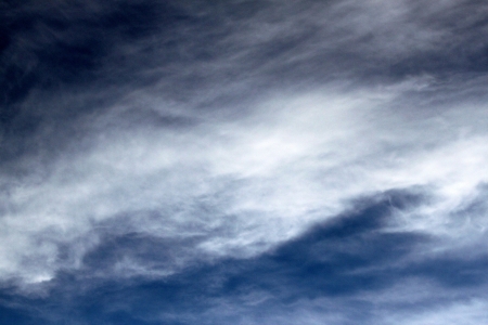 Blue skey with beautiful white clouds の写真素材