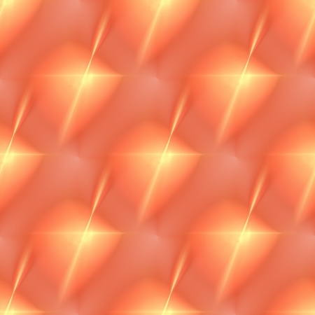 Fractal with vibrant orange color in the shape of a star の写真素材