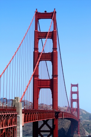 The Golden Gate bridge in San Francisco California のeditorial素材