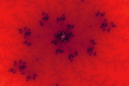 Mandelbrot fractal in the colors of Red.の写真素材