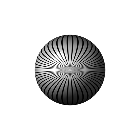 Black and white globe on white background.の写真素材