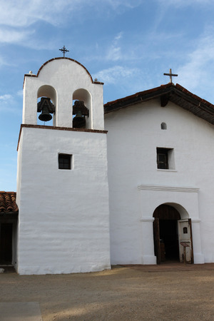 The Presidio Chapel at El Presidio de Santa Barbara State Park.の写真素材