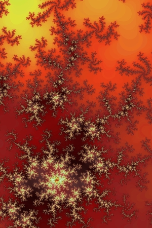 Fractal background in the different shades of dark red.の写真素材