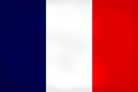 France Flag with the color blue white red.の写真素材