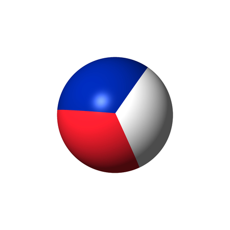 France Flag with the color blue white red.の写真素材