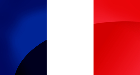 France Flag with the color blue white red.の写真素材