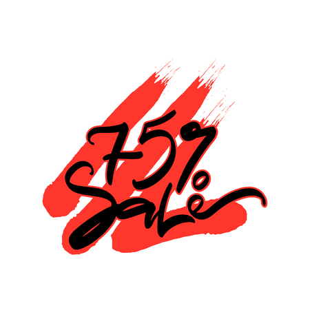 Sale hand lettering design template.のイラスト素材