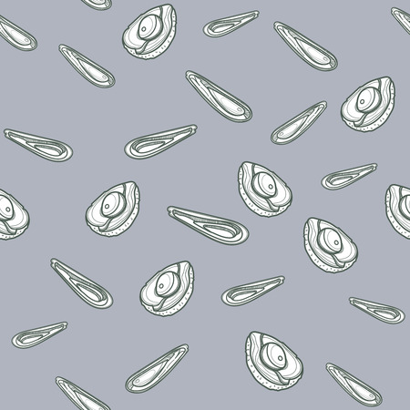 Avocado seamless pattern. Vector illustration for ads, menu and web banner designs. Organic and healthy food concept.のイラスト素材