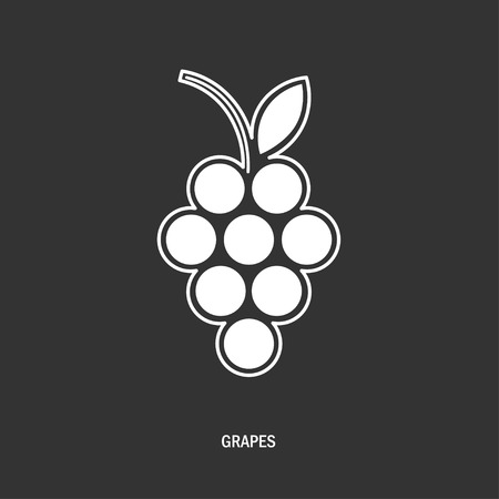 bunch of grapes.のイラスト素材