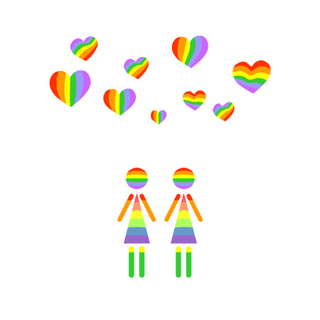 happy people. parade. festival. datingのイラスト素材