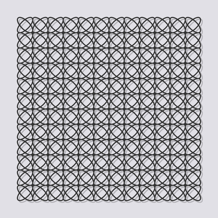 Decorative panel for laser cutting. Universal linear geometric pattern. The ratio is 1: 1. Vector illustration.のイラスト素材