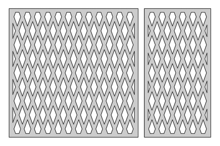 Set template for cutting in square pattern.のイラスト素材
