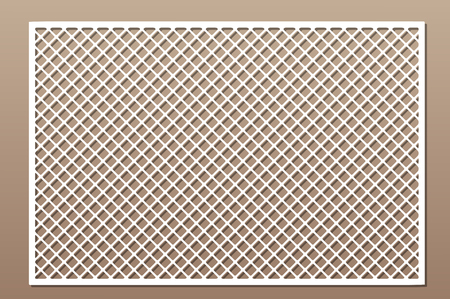Laser cut panel. Decorative card for cutting. Geometry line grid pattern. Ratio 2:3. Vector illustration.のイラスト素材