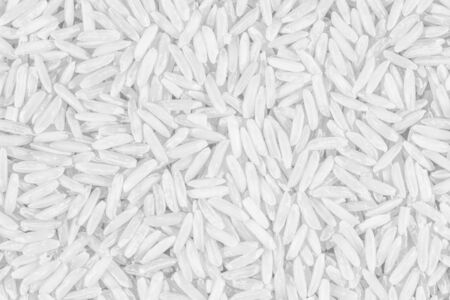 Background many grains of rice area-wide high-key black and whiteの写真素材