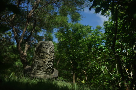 Ancient Aceh tombstone as an Islamic cultural heritage in southeast asiaの写真素材