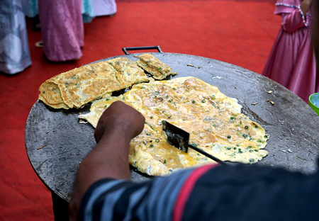 Martabak Telor Aceh, Stuffed Pancakeの写真素材