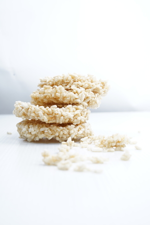 Rengginang or Traditional Rice Cracker from Indonesiaの写真素材