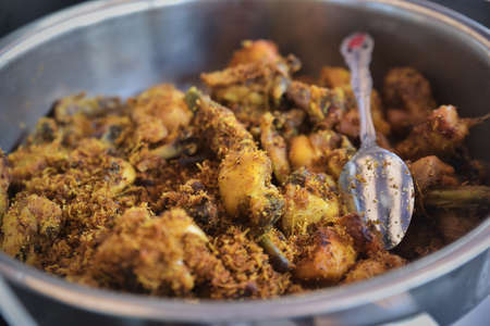 Homemade Deep Fried Chicken with traditional Asian spices