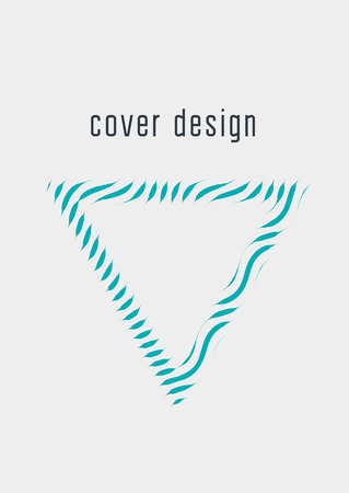 Abstract cover. Futuristic geometric template for banner, poster, flyer, brochure. Minimal trendy layout with halftone gradients. Abstract EPS 10 illustration. Minimalistic colorful cover.のイラスト素材