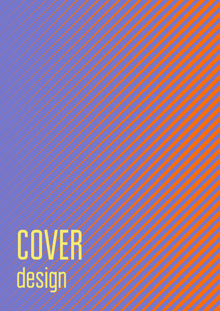 Abstract cover. Futuristic geometric template for banner, poster, flyer, brochure. Minimal trendy layout with halftone gradients. Abstract EPS 10 illustration. Minimalistic colorful cover.のイラスト素材