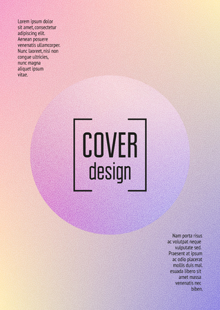 Holographic cover with fluid and halftone dots texture.のイラスト素材