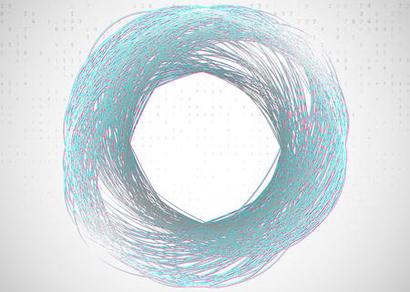 Big data background. Technology for visualization, artificial intelligence, deep learning and quantum computing. Design template for energy concept. Futuristic big data backdrop.のイラスト素材
