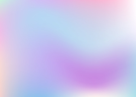 Holographic abstract background. Minimal holographic backdrop with gradient mesh. 90s, 80s retro style. Pearlescent graphic template for brochure, banner, wallpaper, mobile screen.のイラスト素材