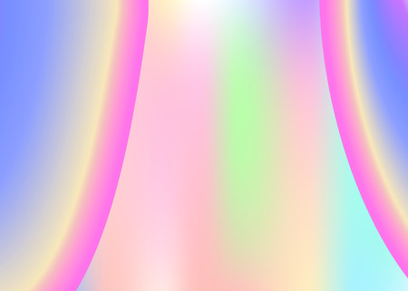 Fluid dynamic. Holographic 3d backdrop with modern trendy blend. Vivid gradient mesh. Geometric report, presentation composition. Fluid dynamic background with liquid shapes and elements.のイラスト素材