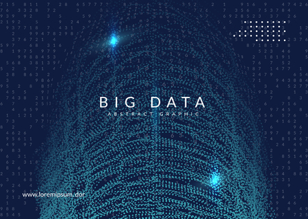 Big data background. Technology for visualization, artificial intelligence, deep learning and quantum computing. Design template for energy concept. Abstract big data backdrop.のイラスト素材