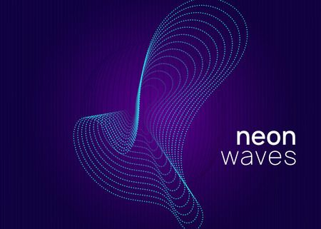 Techno event. Dynamic fluid shape and line. Futuristic show brochure template. Neon techno event flyer. Electro dance music. Electronic sound. Trance fest poster. Club dj party.のイラスト素材