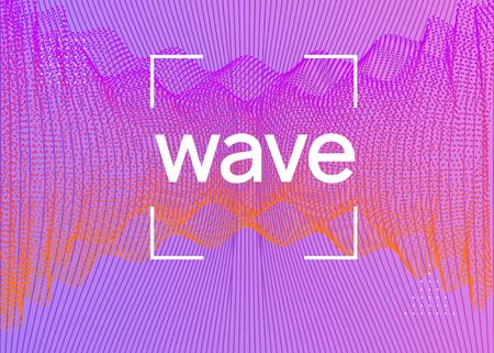 Music flyer. Dynamic fluid shape and line. Trendy discotheque banner template. Neon music flyer. Electro dance dj. Electronic sound fest. Techno trance party. Club event poster.の写真素材