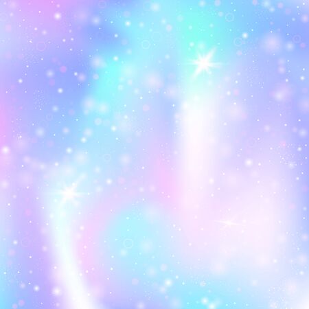 Hologram abstract background. Plastic gradient backdrop with hologram. 90s, 80s retro style. Pearlescent graphic template for banner, flyer, cover design, mobile interface, web app.のイラスト素材