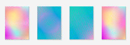 Minimalist trendy cover. Holographic. Vintage patent, flyer, report, invitation concept. Minimalist...