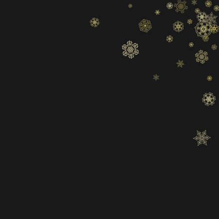 Christmas and New Year snowflakesのイラスト素材