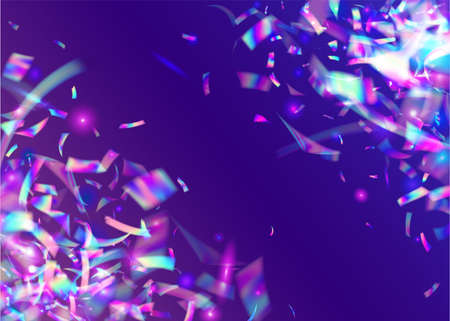 Rainbow Texture. Shiny Multicolor Decoration. Flying Art. Metalのイラスト素材