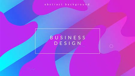Liquid Layout. Multicolor Presentation. Modern Concept. Wavy Lanのイラスト素材