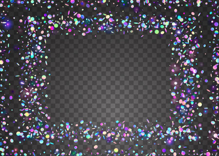 Carnival Glare. Neon Tinsel. Pink Disco Confetti. Hologram texture. Fantasy Foil. Crystal Art. metal design. Party Multicolor Backdrop. Blue Carnival Glareのイラスト素材