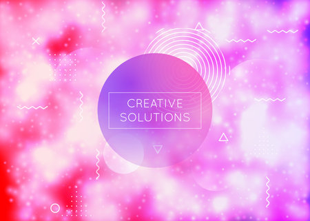 Digital shape. Light Vector. Blue Magic Pattern. Minimalist presentation. Round Iridescent Template. geometric background. simple flyer. Memphis Dots. Purple Digital Shapeのイラスト素材