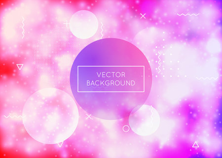 hipster texture. Memphis Flyer. Abstract pattern. motion dots. Violet Round Fluid. Shiny Graphic. Hologram design. Tech Halftone Template. Purple Hipster Textureのイラスト素材