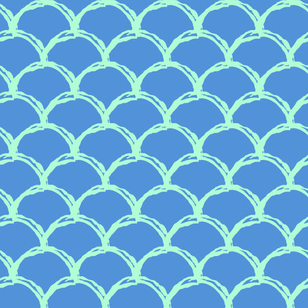 Fish scale seamless patternのイラスト素材