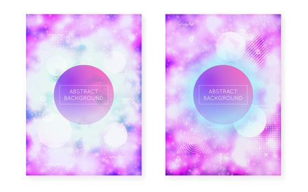 abstract design. Light Futuristic Backdrop. simple flyer. Blue Magic Pattern. tech concept. motion dots. Holographic texture. Neon Fluid. Violet Abstract Designのイラスト素材