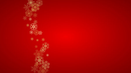 Christmas and New Year snowflakesのイラスト素材