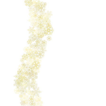 Christmas and New Year snowflakesのイラスト素材