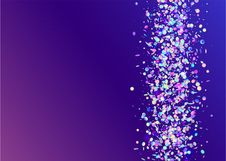Falling Glare. Holiday Foil. Fiesta Art. Disco Carnaval Backdrop. Transparent Tinsel. Birthday Effect. Violet Party Glitter. Shiny Banner. Pink Falling Glareのイラスト素材