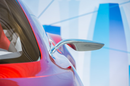 GENEVA, SWITZERLAND - MARCH 12: The Ford Evos coupe concept on display at 82nd Geneva International Motor Show (Salon international) Geneva-Palexpo on March 12, 2012 in Geneva, Switzerlandのeditorial素材