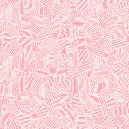 hand-drawn line geometric shape illustration seamless repeat pattern fashion fabric home decor textile digital artworkの写真素材