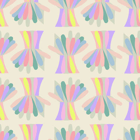 Vector contemporary modern shape illustration seamless repeat pattern fashion and home kitchen print fabric digital artworkのイラスト素材