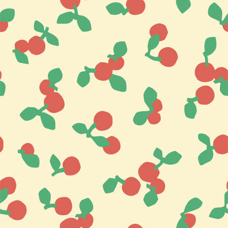 Vector cherry blossom illustration seamless repeat pattern